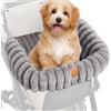 Generic Tappetino per passeggino per cani, 53 x 32 x 23 cm, cuscino caldo in peluche, cuscino lavabile per animali domestici, morbido rivestimento ergonomico, inserto per carrello, attacco con fibbia