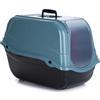 Mp Bergamo Toilette Romeo Ecoline - Lettiera Chiusa Romeo per Gatto Gatti Toilette IGIENICA Coperta Filtro No Odore 57x39x41 Colore Eco Blue
