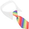 Happyyami Collare Per Cani Regolabile Arcobaleno Cravatta Elegante, Bavaglino Multifunzione Morbido a Strisce Per Animali Domestici Di Tutte Le Taglie
