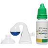 Dreuhuing Rilevatore di gocce di CO2, con soluzione da 15 ml, tester CO2 per acquario, per acquario, CO2, per acquari, per acquari