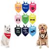 Jishiletao Bandana per cani personalizzata - Sciarpa per animali domestici ricamata personalizzata con nome, bavaglino triangolare per cani di taglia piccola, media e grande, gatti e cuccioli