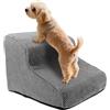 BUTORY Scale per cani 2 gradini 30 cm piccola taglia rivestimento lavabile antiscivolo grigio spugna alta densità