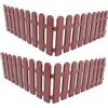 iplusmile Recinzione per Tartarughe da Esterno, 4 Pezzi PVC per Giardino | Struttura Fai da Te, Montaggio Facile, Colore Caffè, per Aiuole e Recinto Cani, Uso Versatile