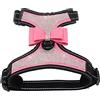 FUNAT Pettorina Riflettente per Cani con Strass, Cravatte Bling Carino Pettorina per Cani Guinzaglio per Cane, Cinturino Pettorale Riflettente con Fiocco Lucido