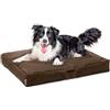 Avalon - Cuscino Cane Sfoderabile e Lavabile Medio in Tessuto Jive Antistrappo Premium, Materasso Cane Anatomico e Impermeabile, Cuccia per Cani Antipelo, Made in Italy(Linear 90x75cm-Marrone)