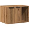 vidaXL Recinto Lettiera Rovere Artigianale 60x40x40 cm in Truciolato, mobili per lettiera per Gatti, mobili per lettiera, mobiletto per lettiera per Gatti