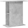 vidaXL Supporto per Acquario 75x36x72,5 cm Multistrato Grigio Cemento, Mobile per Acquario, Supporto per Acquario in Legno, mobiletto per Acquario