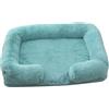 Hixingo Cuccia Cane e Gatto Interno di Peluche, Lettino Cuscino Antiscivolo per Cani e Gatti, Morbido Rettangolare Rimovibile Lavabile, per Grande Medio Piccolo Animali (Ottanio,L(80X53X15cm))