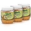Eggersmann volaris 3 x 350 g burro di arachidi premium per uccelli selvatici - cibo grasso ricco di calorie - burro di arachidi uccelli in plastica - vetro (3 x 350 g, naturale)