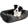Nobleza Cuccia Per Cani Interno, 77x67cm Cuscino Morbido, Letto Traspirante Lavabile Per Animali, Nero