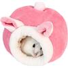 Generic Letto per criceto caldo - grotta per conigli, cincillà, cuccia per animali domestici | Grazioso letto per animali domestici, comodo riparo per criceti, conigli, cincillà, frettc