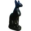 Kocris Casa Bastet Acquario Pesci Serbatoio Decorazioni Antico Egitto Gatto Dea Bastet Rettile Tartaruga Lucertola Ragno Serbatoi Terrario Egiziano Tempio Decor Ornamento Pet Nero