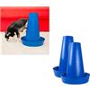 PIPPI WC per Cani Maschi - Vasino per Cani da Interno ed Esterno - Colonna Orinatoio Lavabile - Alternativa alla Traversina Confezione da 2 Blu