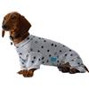 UOSIA Tutina Per Cani Bassotto, Leggera E Sottile, Mini Cappotto Per Bassotto, Felpa Con Motivo Stampato, A Quattro Zampe, Maniche Lunghe, Girocollo, Tuta Per Cuccioli, Pigiama