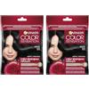 L'Oreal Paris Garnier Color Shampoo Retouch Colorazione Permanente Nero - 100% copertura capelli bianchi - dura fino a 4 settimane (Confezione da 2)