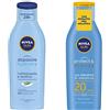 Nivea Sun Protect & Bronze Latte Solare con Attivatore di Melanina, FP20, 200 ml + Nivea Sun Latte Doposole Hydrate, Rinfrescante e Lenitivo con Aloe Vera, 200 ml