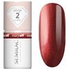 Semilac EASY OFF LED LIGHT Smalto L22 Russet Red, 7 ml, rosso ruggine con effetto madreperla, colore autunnale, durata fino a 12 giorni, facile da rimuovere senza limare