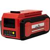 Grizzly Tools Batteria agli ioni di litio da 40 Volt (2,5 Ah) adatta ai dispositivi 2 in 1 - Set di tagliasiepi telescopico e pulsante per un comodo lavoro in altezza