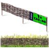 KADAX Limitatore per aiuole, in vimini, 120 x 40 cm, per aiuole, sentieri e prati, delimitazione naturale per fiori e ortaggi