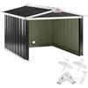 Gardebruk Garage per Robot Tosaerba 86x100x63cm Casetta in Metallo per Tagliaerba Antipioggia Antiraggi UV Tetto Pieghevole