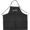 Brigros MasterCook - Grembiule BBQ Uomo in Tessuto Ignifugo, Grembiule da Barbecue Nero con Tasche, Resistente E Lavabile in Lavatrice, Ideale per Grigliate E Cucina da Esterno