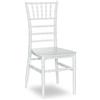 Svemo Wonlace - Sedia Tiffany Chiavarina Bianca in PP per Giardino, Catering, Eventi - Sedia per Matrimonio in Giardino, Rito Civile