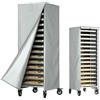 Generico Copertura per Portapane e Teglie da Forno Impermeabile Antipolvere, Tessuto Oxford 420D con Cerniera e Design Ventilato per Uso Domestico e Ristorante (Grigio)