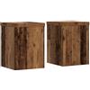 vidaXL Supporti per Piante 2 pz Legno 15x15x20 cm Legno Multistrato, Supporto per Fiori, Porta Fiori, Supporto per Piante da Interno, Porta Piante