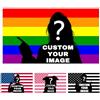 LSDINDF Bandiera Personalizzabile - Bandiera personalizzata con foto 2 × 3/3 × 5/4 × 6/5 × 8 ft, Bandiera Custom per Compleanni, Vacanze, Natale, soggiorni, camere da Letto