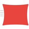 GLIN Tenda da Sole Tenda a Vela Impermeabile Rettangolo Quadrato Triangolare Tendalino 2.5x3m Tenda da Sole Telo Parasole Ombreggiante per Esterno Terrazzo Balcone Giardino Rosso