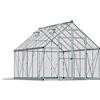 Palram Canopia by Palram - Octave 8X12 Serra in alluminio da giardino, 366 x 243 x 231 cm serra per pomodori Argento