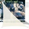SSFMSF Tende da Sole Rete Ombreggiante 1.5x1.5x2.1m, Triangolo Telo Ombra con Protezione UV 90%, Tessuto HDPE Resistente al Vento e Traspirante, per Giardino, Terrazza, Balcone - Bianco