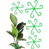 Generic Alocasia Monstera - 4 clip di supporto per piante, supporto verticale per piante | supporto per piante rampicanti Monstera Grow gancio per piante eretto per orchidee, fiori