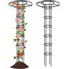 Generic Torre verticale da giardino, design a ombrello, in metallo, facile da montare, per rose rampicanti, pomodori, cetrioli e fiori