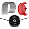 QENETY F016800431 Linea decespugliatore, compatibile con Bosch AFS 23-37 decespugliatore, 37 cm x 3,5 mm Bosch Strimmer Line con testa di taglio F016F04839, copertura bobina F016F04841 (12 pezzi)