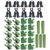 MISNODE 35 clip di collegamento regolabili per piante, 16 mm, connettore universale per piante, in plastica, 5 diversi tipi di connettori in plastica da giardino
