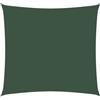 vidaXL Parasole a Vela in Tela Oxford Quadrato 4,5x4,5 m Verde Scuro
