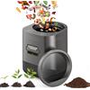 Huanyu Compostiera elettrica per rifiuti di cucina Smaltitore intelligente per rifiuti di cucina con finestra visibile Compostiera elettrica per alimenti da 3 litri