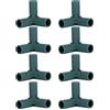 HERCHR 8 connettori per Telaio per Serra, Raccordo 16 mm, 3 Tipi di Supporto Stabile per graticcio D'uva, tettoia per Piante da Giardinaggio, Protezione Solare