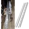 Generic Canaletta Scolo Acqua Piovana Canalette di Drenaggio Strette per Patio Esterne, Kit di Drenaggio A Canale Sottile per Esterni Copertura Griglia in Metallo Acciaio Inossidabile(5x3cm/2x1.2in)