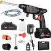 Generico Idropulitrice Portatile 24V Idropulitrice 2 Batterie Valigetta Tubo da 5m Con Kit Lavaggio Ideale per Auto Casa Giardino