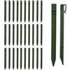 canddy Confezione da 30 picchetti di ancoraggio per bordi paesaggistici, 24,6 cm, in plastica resistente per esterni, per bordi paesaggistici, picchetti di ancoraggio in plastica, per bordure, terrazze