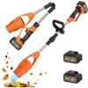 Hoyiyobi Soffiatore a Batteria,Soffiatore Foglie Elettrico, con Batteria da 2 batterie e Caricabatteria,24000 giri/min,per la cura del prato, patio cortile, auto, fogliame e erba