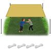 WGLF SUN Tenda a Vela 2.5 x 3.3 m Impermeabile Rete Telo Ombra con Occhielli Protezione Raggi UV HDPE Telo Ombreggiante per Cortile Tetto Patio, Color Crema