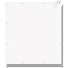 QINGLV Tenda A Vela Parasole 120x150cm Telo Tenda da Sole a Vela Protezione Solare Raggi UV Vele Ombreggianti Con Anelli Per Esterno Giardino Terrazza －Bianca