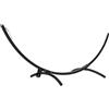 Outsunny Supporto per Amaca in Metallo con Ruote, Supporto per Amaca con carico Massimo di 150 kg con Catene, Ganci, per Uso Esterno e Interno, 337 x 118 x 118 cm Nero