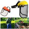 TANIASHOP Visiera a Rete Protettiva Visiera di Sicurezza con Rete Regolabile Maschera di Protezione per Decespugliatore Tagliaerba Motosega Protezione Giardinaggio Sicurezza Lavoro