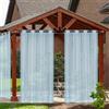 RCLONGEU Tende da Esterno 2 Panelli Tende da Sole con Anelli Tende Termiche Isolanti Antivento Trasparenti Tenda Decorativa per Gazebo Balcone Giardino Cortile (2x132*213CM,Blu)