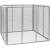 Wiltec Compostiera 100x100x80cm per 800 litri di compost con griglie di metallo per il compostaggio aperto