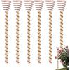 yakermur Antenna da giardino in rame elettrocoltura, lungo in rame, bobina per attrezzi da giardino, paletti di rame giardinaggio, bobine di rame, utensili a filo, anelli a piramide